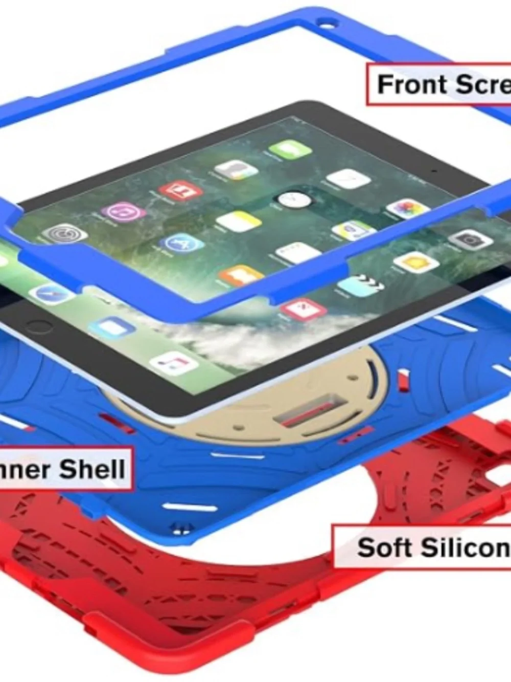 Red & Blue Spider Web Case for iPad 6th/5th Generation Case